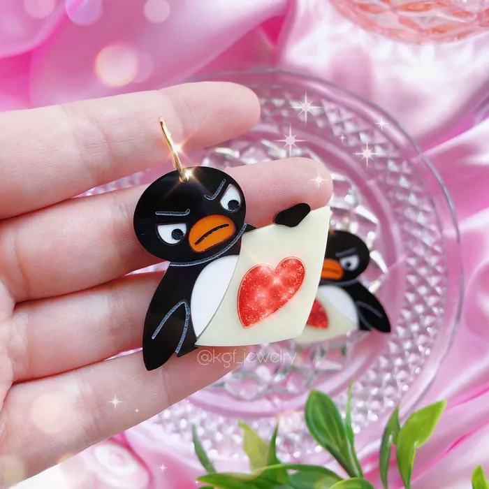 Earrings KGF Jewelry Art Is Hard Acrylic Earrings Keychain Pin Earrings KGF Jewelry Art Is Hard Acrylic Earrings Keychain Pin