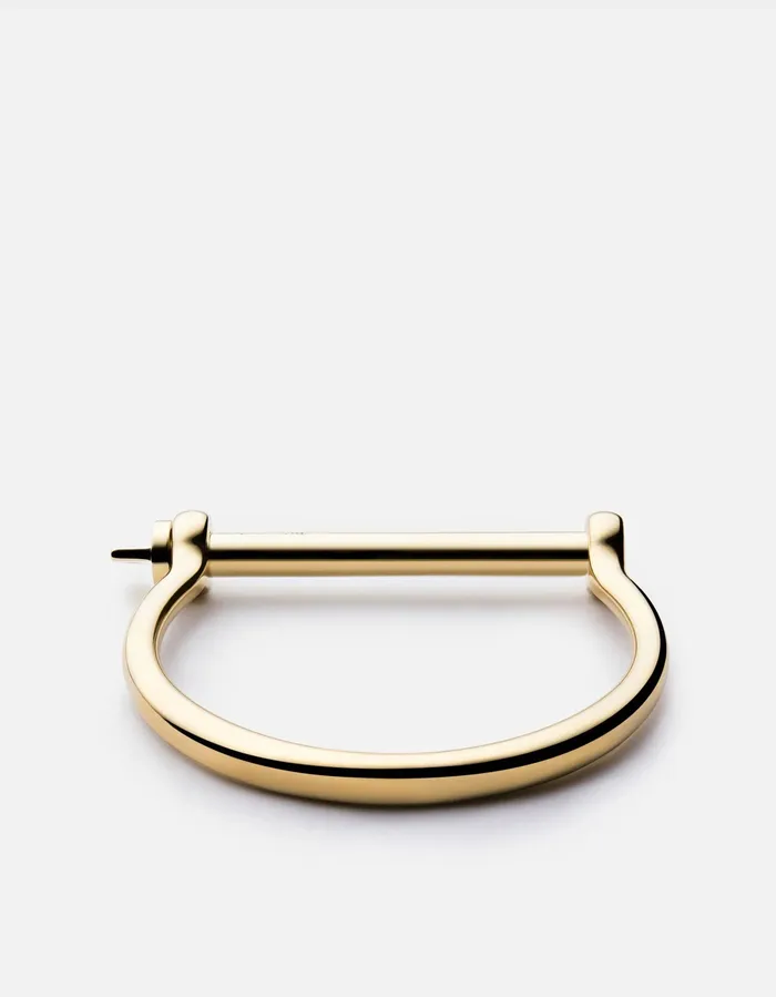 Earrings Miansai Screw Cuff Gold Plated Earrings Miansai Screw Cuff Gold Plated