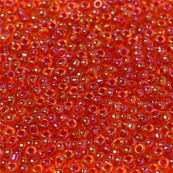 Earrings Miyuki Seed Beads 110 Fancy Lined Siam 3528NEW Peppy Beads