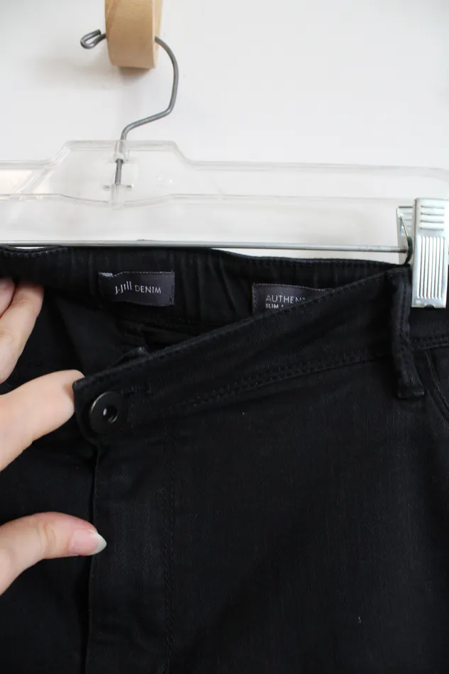 JJill Rings JJill Denim Authentic Fit Slim Ankle Black Jeans 18 Petite