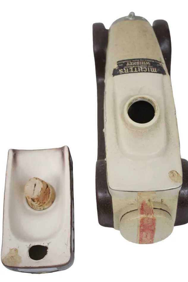Jubilee Thrift Michards Packer Whiskey Car Decanter Earrings