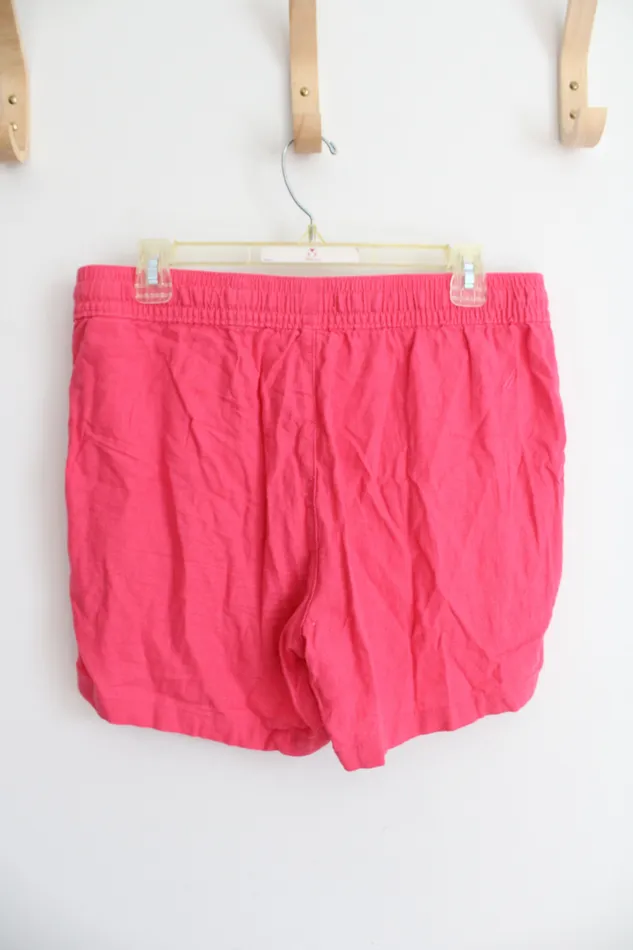 Nautica Earrings Nautica Hot Pink Linen Blend Shorts M