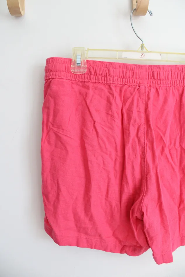 Nautica Earrings Nautica Hot Pink Linen Blend Shorts M
