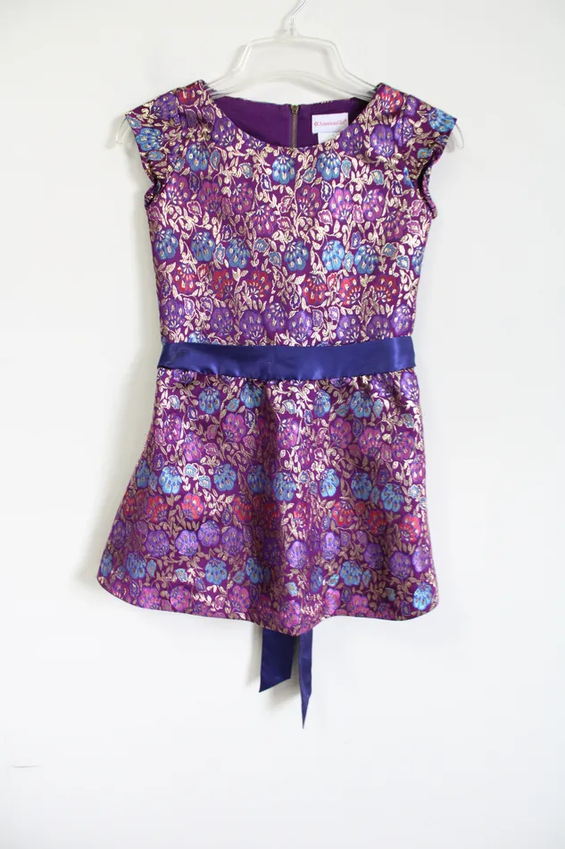Rings American Girl American Girl Jewel Tone Floral Dress 8
