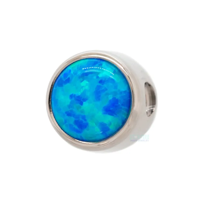 Earrings Industrial Strength IS BezelSet Opal Captive Bead