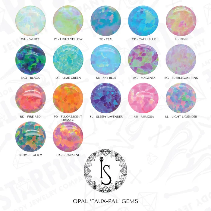 Earrings Industrial Strength IS BezelSet Opal Captive Bead