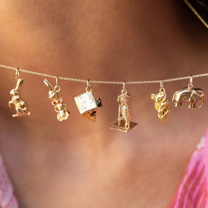 Earrings Vintage English Mouse and Cheese 9k Gold and Enamel Charm
