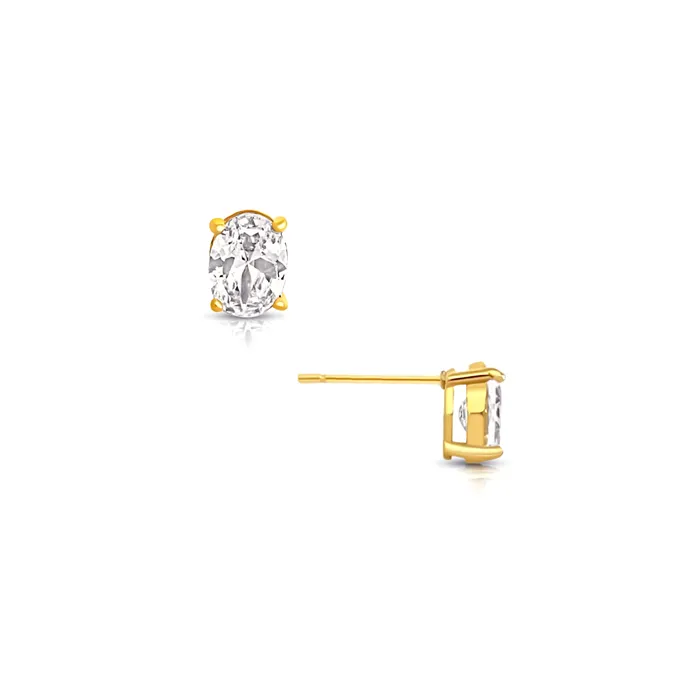 Mylah Oval Stud Earring Ellie Vail Earrings