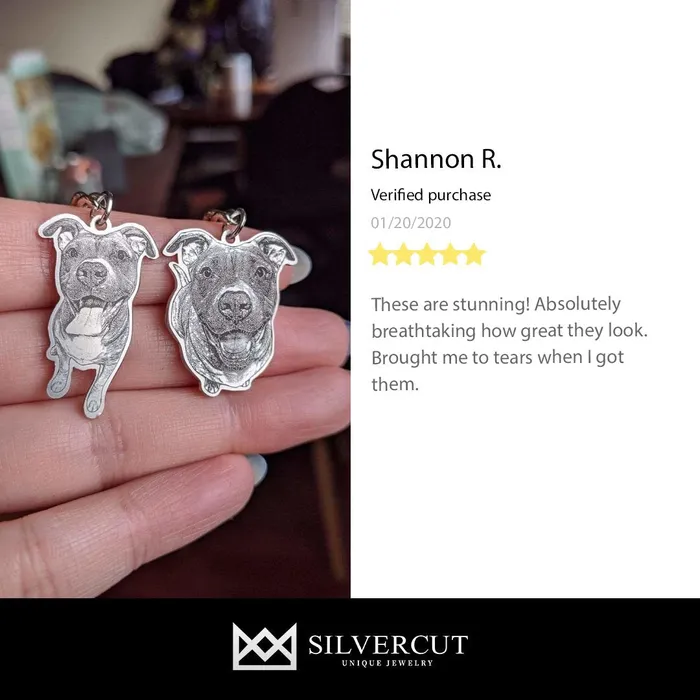 Silvercut Original Earrings LifeLike Keychain Silvercut Original Earrings LifeLike Keychain