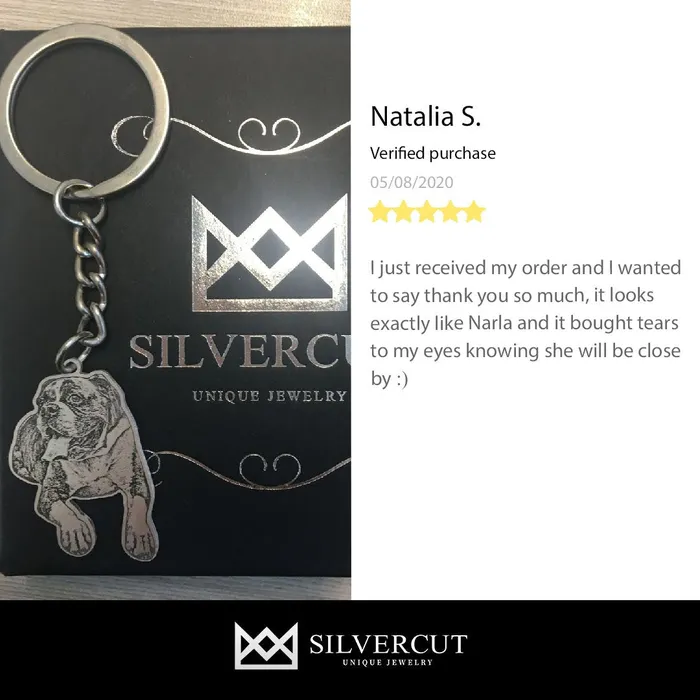 Silvercut Original Earrings LifeLike Keychain Silvercut Original Earrings LifeLike Keychain