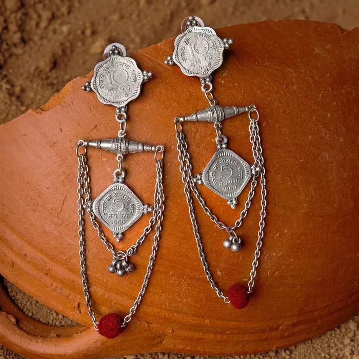 Teejh Kshira Coin Earring Teejh Earrings