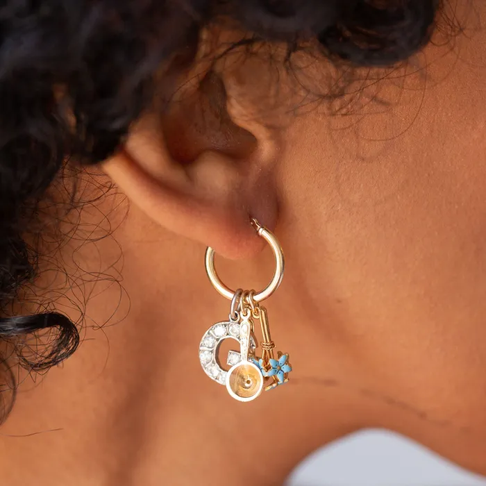 Vintage PreStyled Sets Italian Puffy Heart 18k Gold Charm