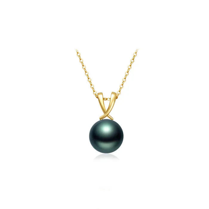 18K Solid Gold Saltwater Tahitian Pearl Necklace KN00169 Pearly Lustre Necklaces 18K Solid Gold Saltwater Tahitian Pearl Necklace KN00169 Pearly Lustre Necklaces