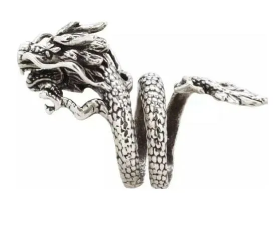AR42 Silver Dragon Adjustable Ring POLLY Rings