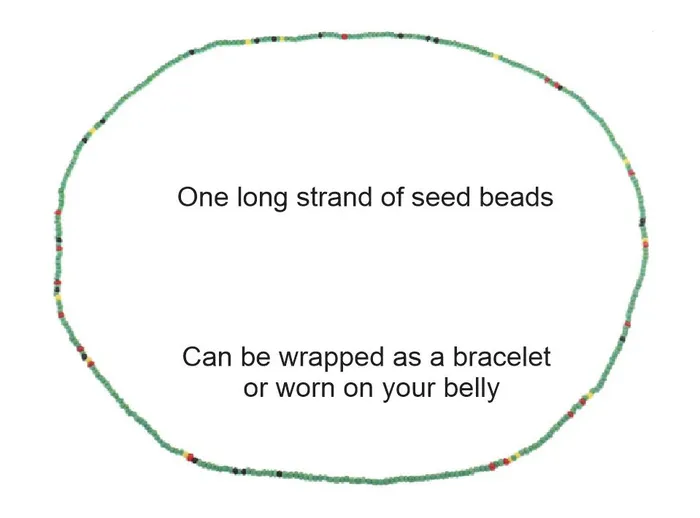Bracelets POLLY B1101 Seafoam Green Gold Seed Beads Strand Bracelet