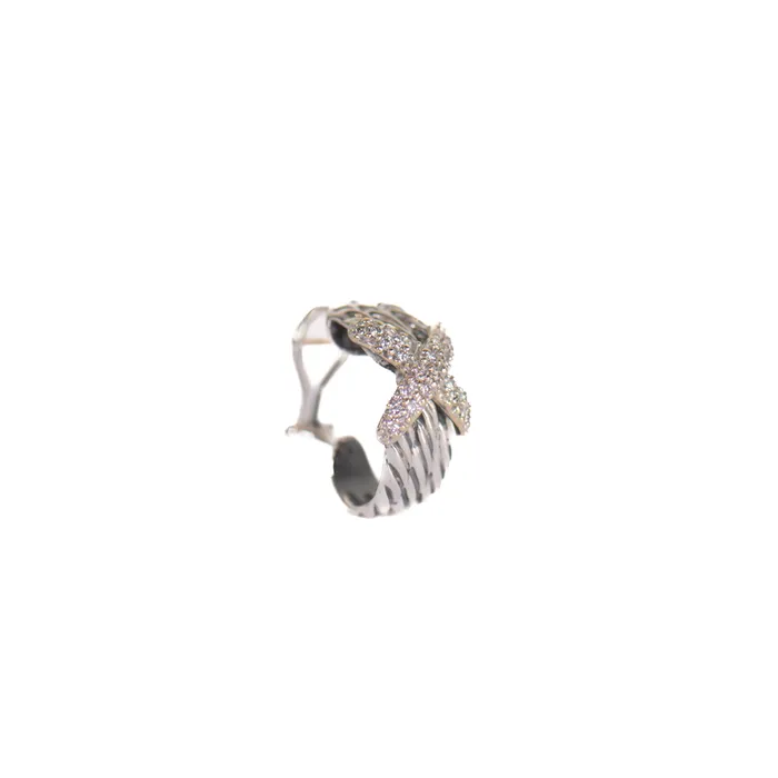 Earrings David Yurman PreOwned David Yurman Diamond Cable X Earrings