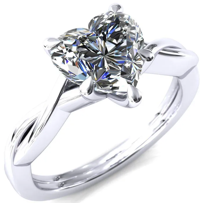 Fire Brilliance Rings Lucia Heart Moissanite 5 Claw Prong 12 Infinity Solitaire Ring Engagement Ring Fire Brilliance Rings Lucia Heart Moissanite 5 Claw Prong 12 Infinity Solitaire Ring Engagement Ring