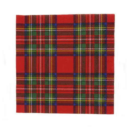 Glen Appin Earrings Royal Stewart Tartan Napkins