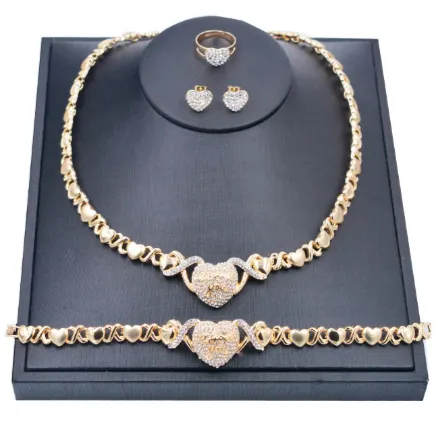 Jewelvers 14K Gold Xo Jewelry Set PreStyled Sets