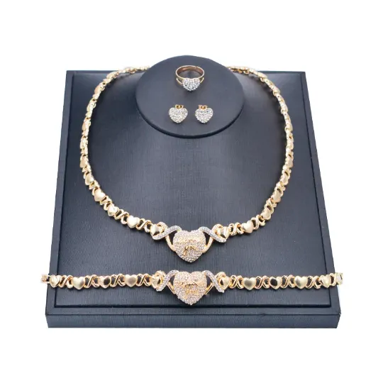 Jewelvers 14K Gold Xo Jewelry Set PreStyled Sets