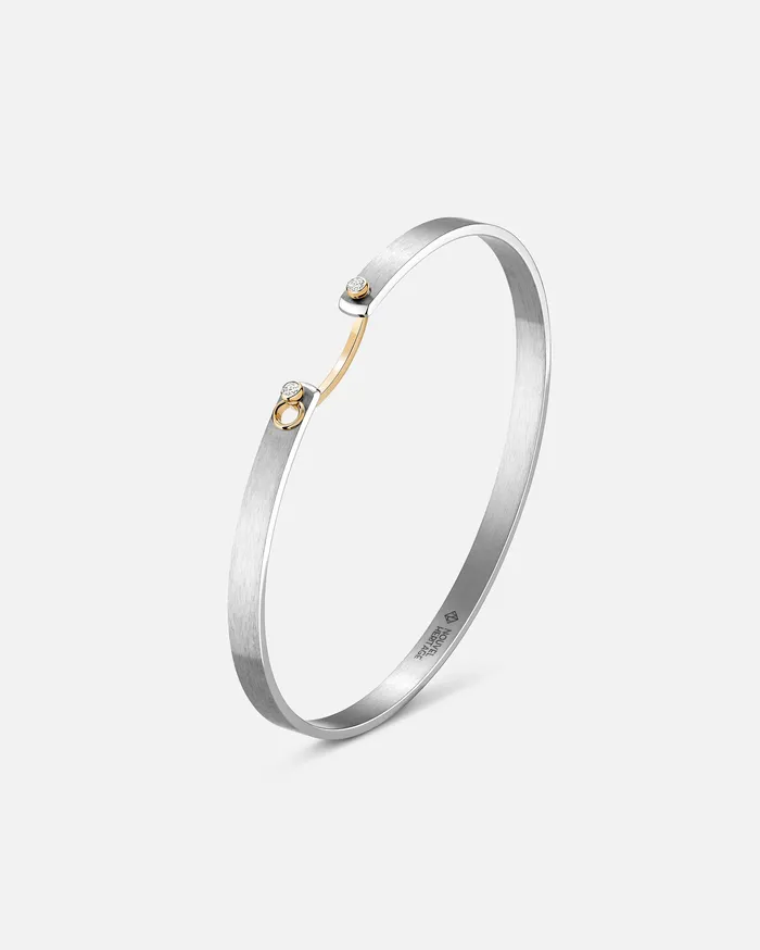 Mood Bracelets Paris From The Sky Mood Bangle in Yellow Gold