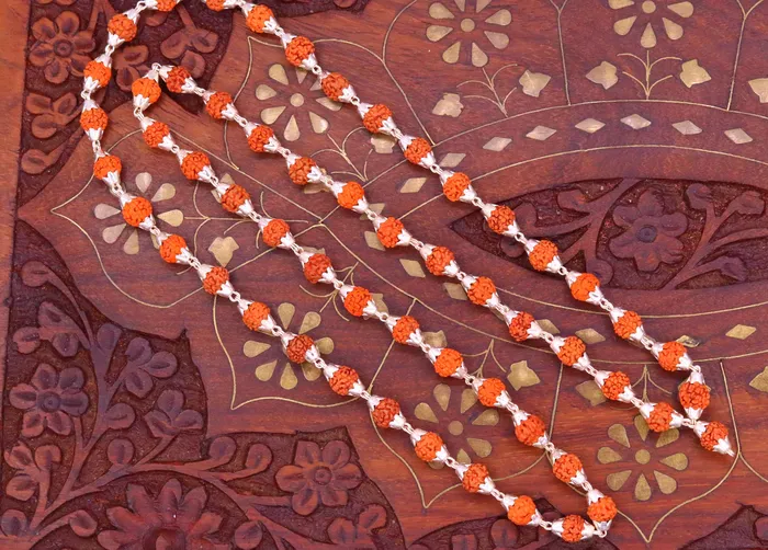 Necklaces TRIBAL ORNAMENTS Natural rudraksha beads or seeds Sterling silver handmade 541 Rudraksha beads chain necklace jappmala excellent gifting unisex jewelry ch60 Necklaces TRIBAL ORNAMENTS Natural rudraksha beads or seeds Sterling silver handmade 541 Rudraksha beads chain necklace jappmala excellent gifting unisex jewelry ch60