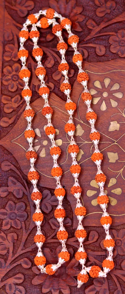 Necklaces TRIBAL ORNAMENTS Natural rudraksha beads or seeds Sterling silver handmade 541 Rudraksha beads chain necklace jappmala excellent gifting unisex jewelry ch60 Necklaces TRIBAL ORNAMENTS Natural rudraksha beads or seeds Sterling silver handmade 541 Rudraksha beads chain necklace jappmala excellent gifting unisex jewelry ch60