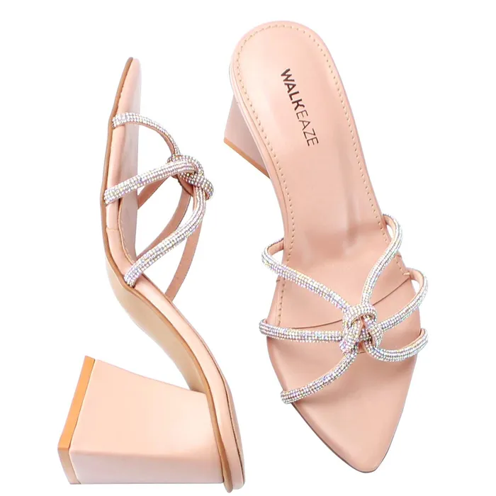 Necklaces Walkeaze Women Formal Block Heel 62744S Necklaces Walkeaze Women Formal Block Heel 62744S