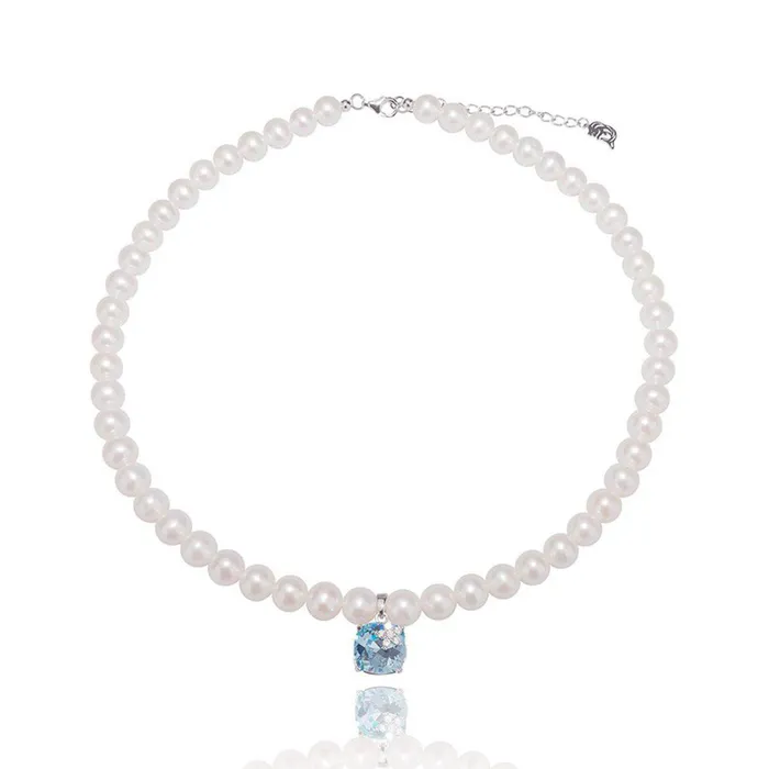 New Yorker Freshwater Pearl Necklace WN00158 Pearly Lustre Necklaces