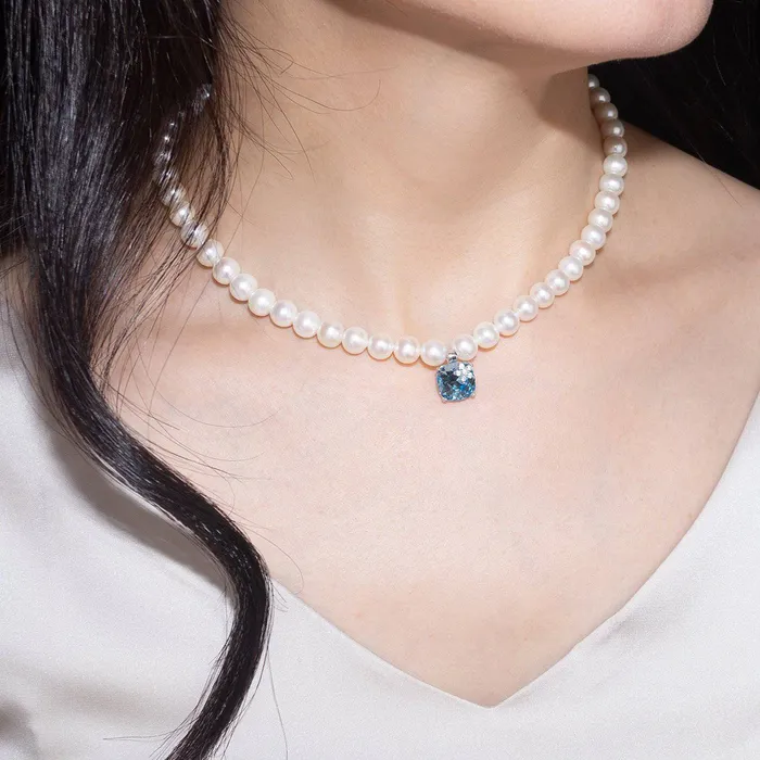 New Yorker Freshwater Pearl Necklace WN00158 Pearly Lustre Necklaces