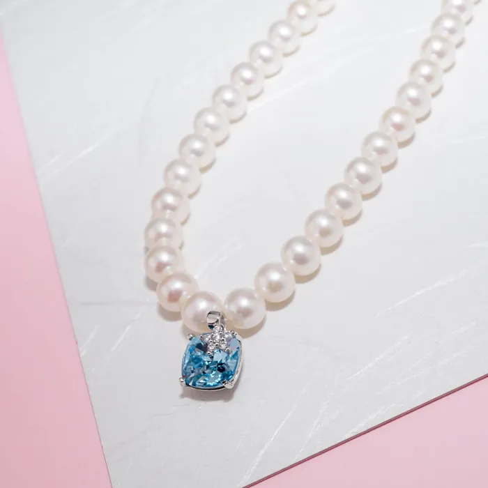 New Yorker Freshwater Pearl Necklace WN00158 Pearly Lustre Necklaces