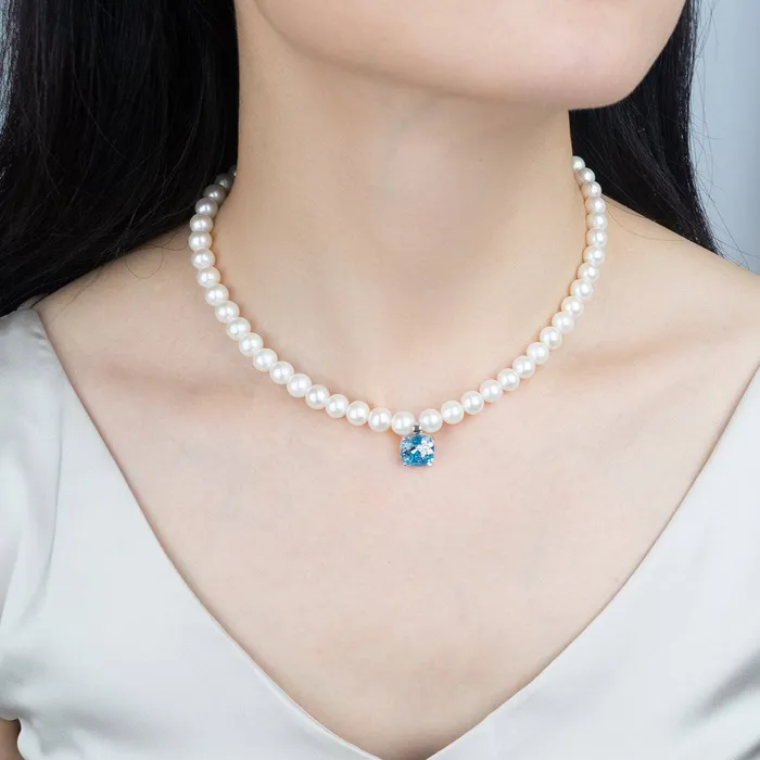 New Yorker Freshwater Pearl Necklace WN00158 Pearly Lustre Necklaces