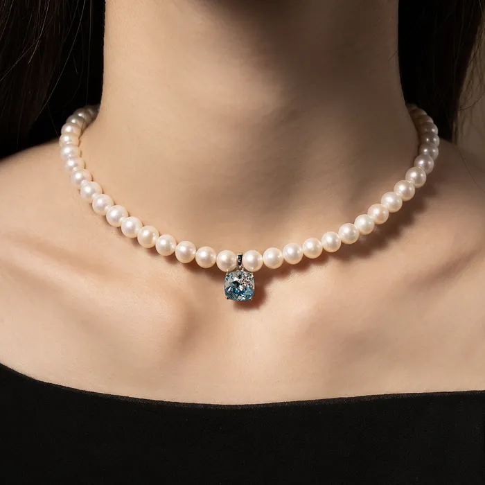 New Yorker Freshwater Pearl Necklace WN00158 Pearly Lustre Necklaces