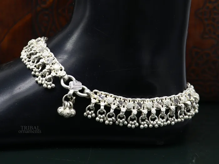 TRIBAL ORNAMENTS Bracelets Vintage antique sterling silver handmade anklet belly dance jewelry excellent ankle bracelet customized tribal brides jewelry ank459 TRIBAL ORNAMENTS Bracelets Vintage antique sterling silver handmade anklet belly dance jewelry excellent ankle bracelet customized tribal brides jewelry ank459