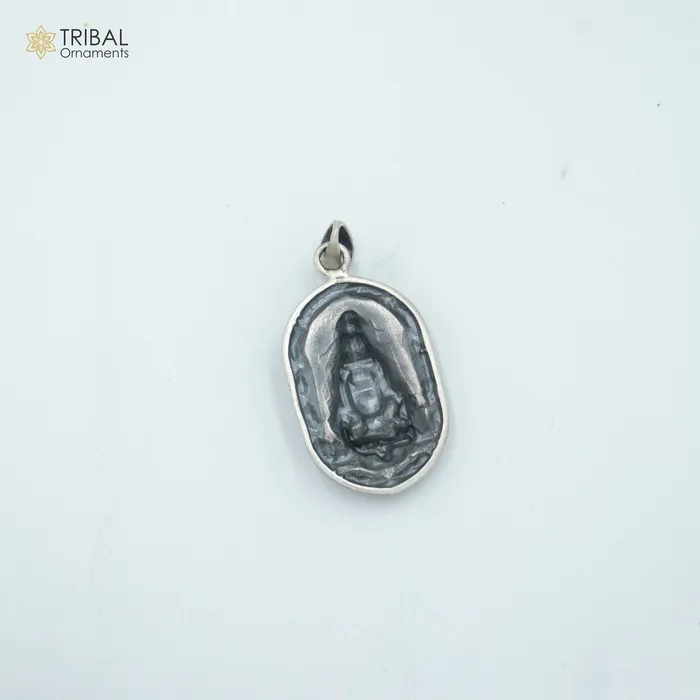 TRIBAL ORNAMENTS Necklaces 925 sterling silver lord shiv ji Malakal divine Pendant with chain tribal jewellery nsp1015 TRIBAL ORNAMENTS Necklaces 925 sterling silver lord shiv ji Malakal divine Pendant with chain tribal jewellery nsp1015
