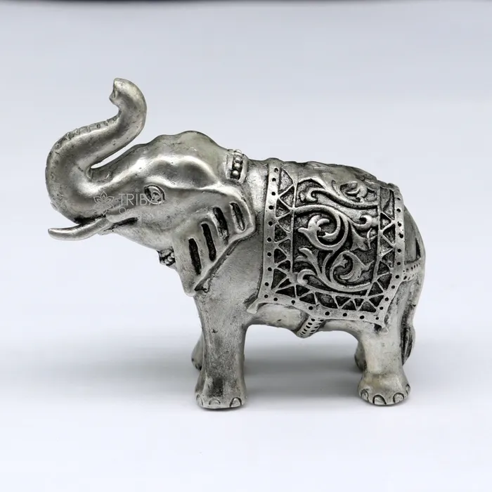 TRIBAL ORNAMENTS Necklaces Divine 925 Sterling silver Divine Elephant statues puja articles figurines best silver article for your homes wealth and prosperity art660 TRIBAL ORNAMENTS Necklaces Divine 925 Sterling silver Divine Elephant statues puja articles figurines best silver article for your homes wealth and prosperity art660