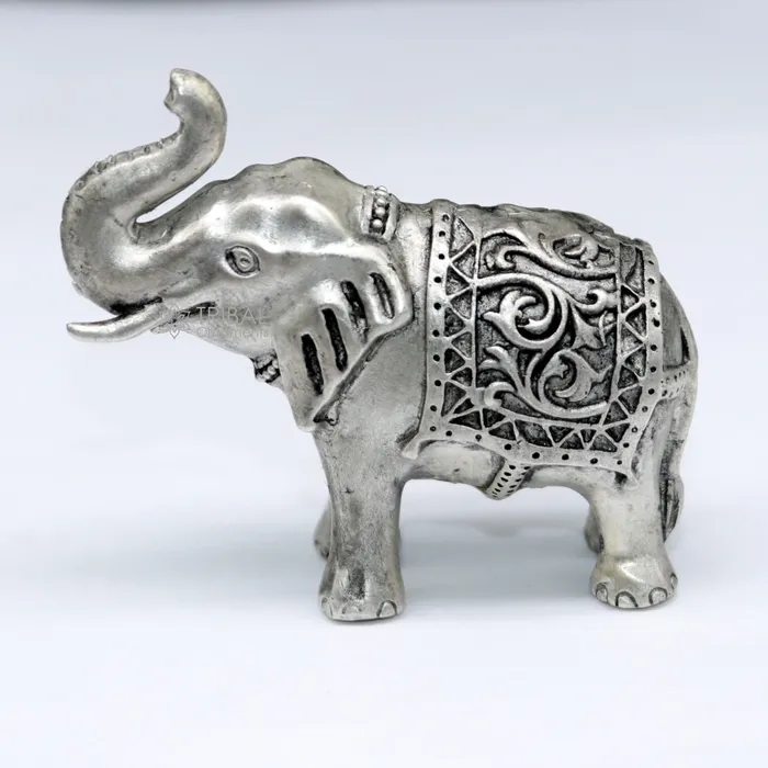 TRIBAL ORNAMENTS Necklaces Divine 925 Sterling silver Divine Elephant statues puja articles figurines best silver article for your homes wealth and prosperity art660 TRIBAL ORNAMENTS Necklaces Divine 925 Sterling silver Divine Elephant statues puja articles figurines best silver article for your homes wealth and prosperity art660