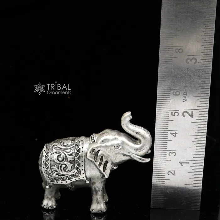 TRIBAL ORNAMENTS Necklaces Divine 925 Sterling silver Divine Elephant statues puja articles figurines best silver article for your homes wealth and prosperity art660 TRIBAL ORNAMENTS Necklaces Divine 925 Sterling silver Divine Elephant statues puja articles figurines best silver article for your homes wealth and prosperity art660
