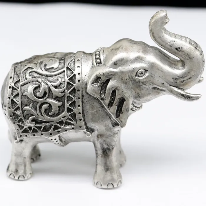 TRIBAL ORNAMENTS Necklaces Divine 925 Sterling silver Divine Elephant statues puja articles figurines best silver article for your homes wealth and prosperity art660 TRIBAL ORNAMENTS Necklaces Divine 925 Sterling silver Divine Elephant statues puja articles figurines best silver article for your homes wealth and prosperity art660
