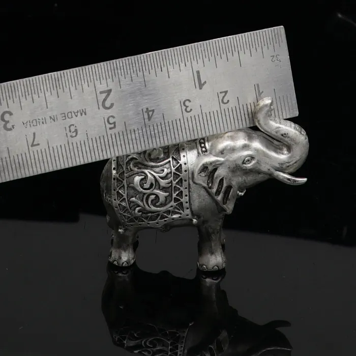 TRIBAL ORNAMENTS Necklaces Divine 925 Sterling silver Divine Elephant statues puja articles figurines best silver article for your homes wealth and prosperity art660 TRIBAL ORNAMENTS Necklaces Divine 925 Sterling silver Divine Elephant statues puja articles figurines best silver article for your homes wealth and prosperity art660