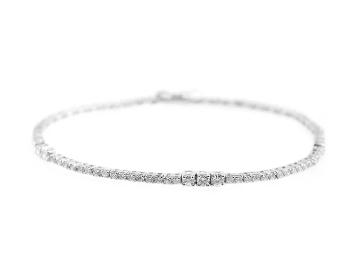 14kt White Gold 142ctw Diamond Tennis Bracelet Estate CJ Charles Jewelers Bracelets 14kt White Gold 142ctw Diamond Tennis Bracelet Estate CJ Charles Jewelers Bracelets