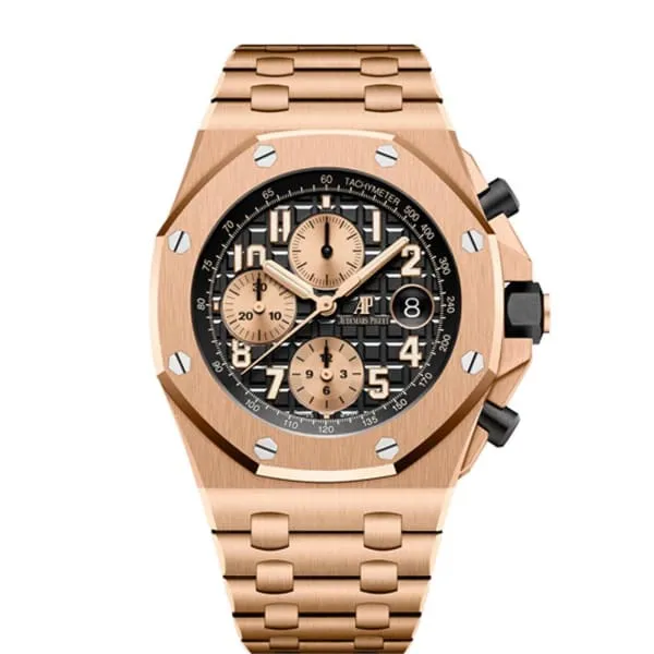 Audemars Piguet Bracelets Audemars Piguet Royal Oak Offshore Selfwinding Chronograph 42mm Mens Watch Ref 26470OROO1000OR03 Black Dial 18K Rose Gold Bracelet Audemars Piguet Bracelets Audemars Piguet Royal Oak Offshore Selfwinding Chronograph 42mm Mens Watch Ref 26470OROO1000OR03 Black Dial 18K Rose Gold Bracelet