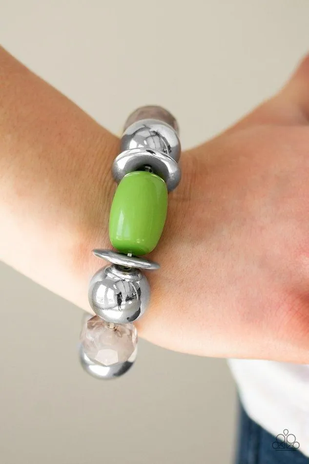Bracelets Paparazzi Bracelet Bay After Bay Green Paparazzi Jewelry