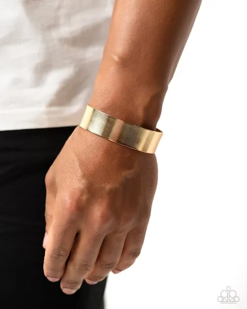 Bracelets Paparazzi Bracelet Linear Layers Gold Paparazzi Jewelry