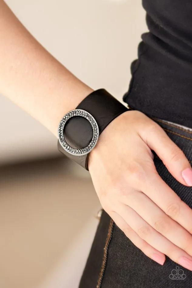 Bracelets Paparazzi Bracelet RING Them In Black Paparazzi Jewelry