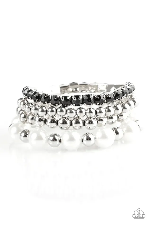 Bracelets Paparazzi Bracelet RITZ Factor Black Paparazzi Jewelry