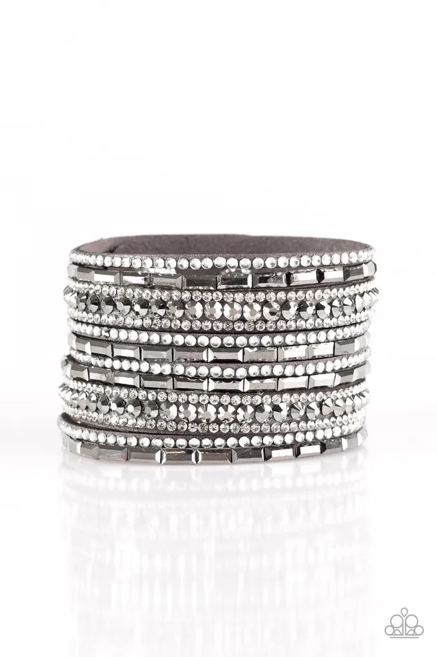 Bracelets Paparazzi Bracelet Wham Bam Glam Silver Paparazzi Jewelry