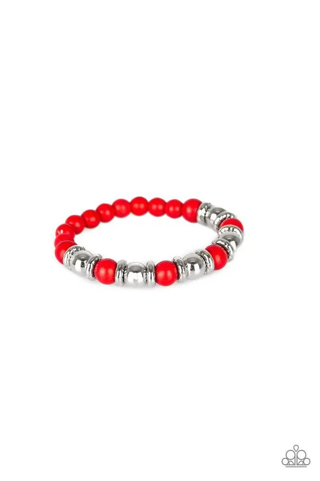Bracelets Paparazzi Jewelry Paparazzi Bracelet Across The Mesa Red