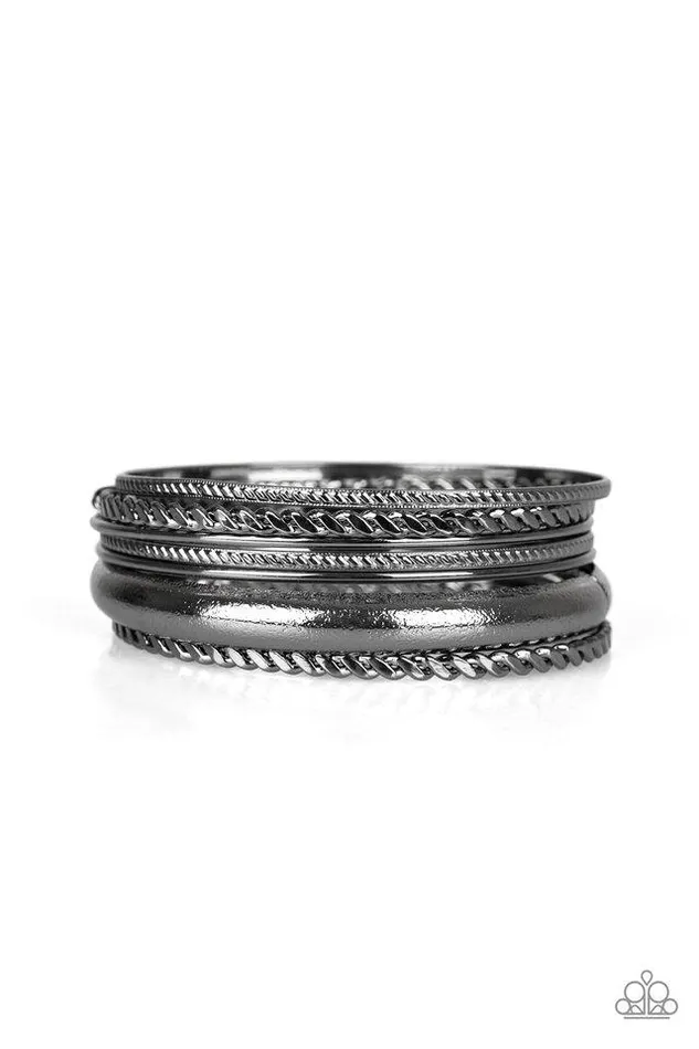 Bracelets Paparazzi Jewelry Paparazzi Bracelet CLIQUE Here Black
