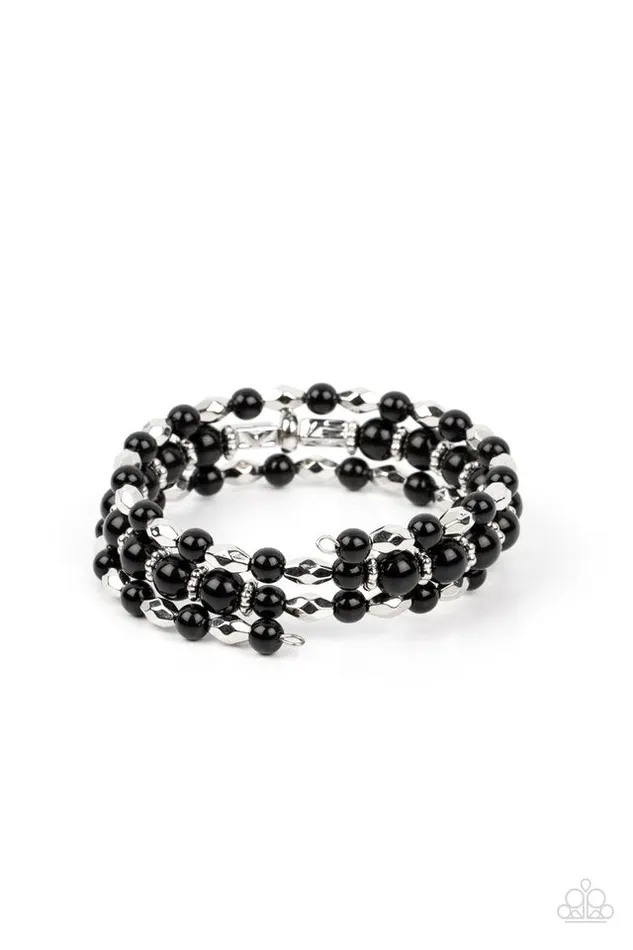Bracelets Paparazzi Jewelry Paparazzi Bracelet Colorfully Coiled Black Bracelets Paparazzi Jewelry Paparazzi Bracelet Colorfully Coiled Black